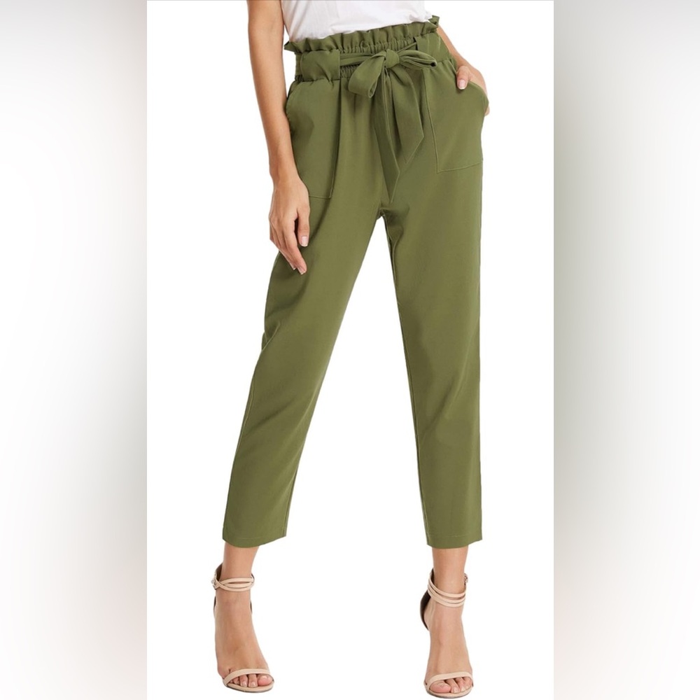Paper bag dress slacks